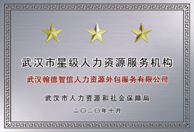 2020武汉市星级人力资源服务机构银牌